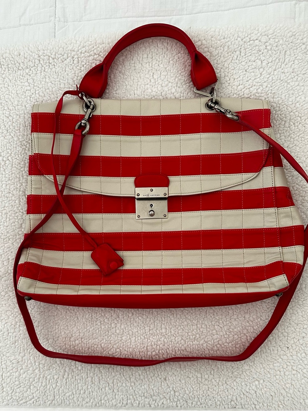Marc Jacobs Striped 1984 Satchel Crossbody Bag